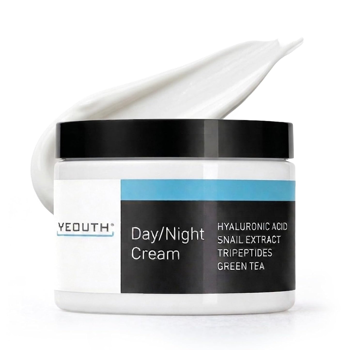 YEOUTH Day & Night Face Moisturizer - Hydrating Hyaluronic Acid & Snail Mucin Cream, 4oz