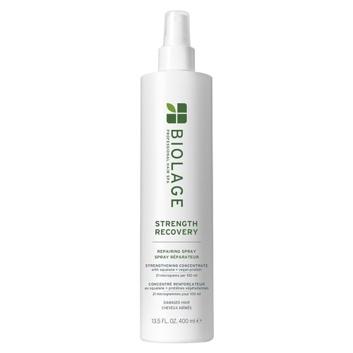 Biolage Strength Recovery Spray - Leave-In Treatment for Damaged Hair | Heat Protectant & Detangler with Olive Squalane