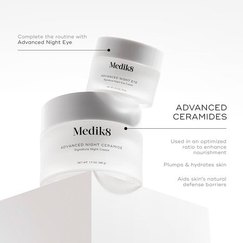 Medik8 Advanced Night Ceramide - Anti-Aging Night Cream with Skin Tightening Ceramides - 1.7 oz