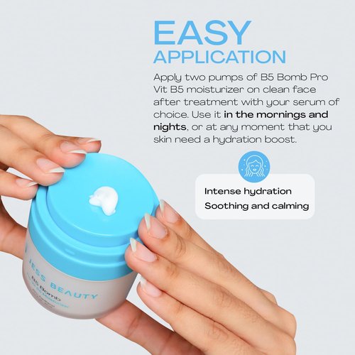 JESS BEAUTY B5 Bomb Pro Vitamin B5 Face Moisturizer - Hydrating Vegan Cream | 50 ml