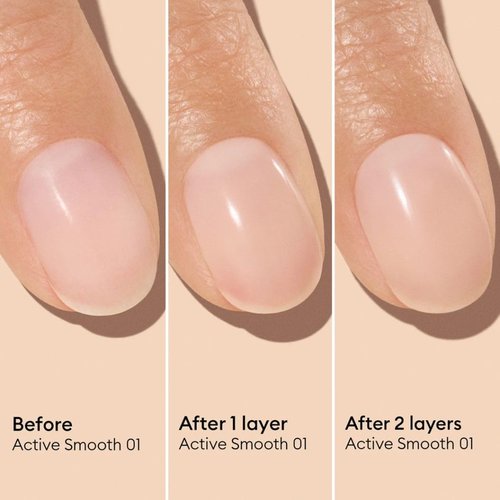 Manucurist Active Smooth 01 Nail Concealer Polish - 2-in-1 Nude Nail Strengthener & Ridge Filler