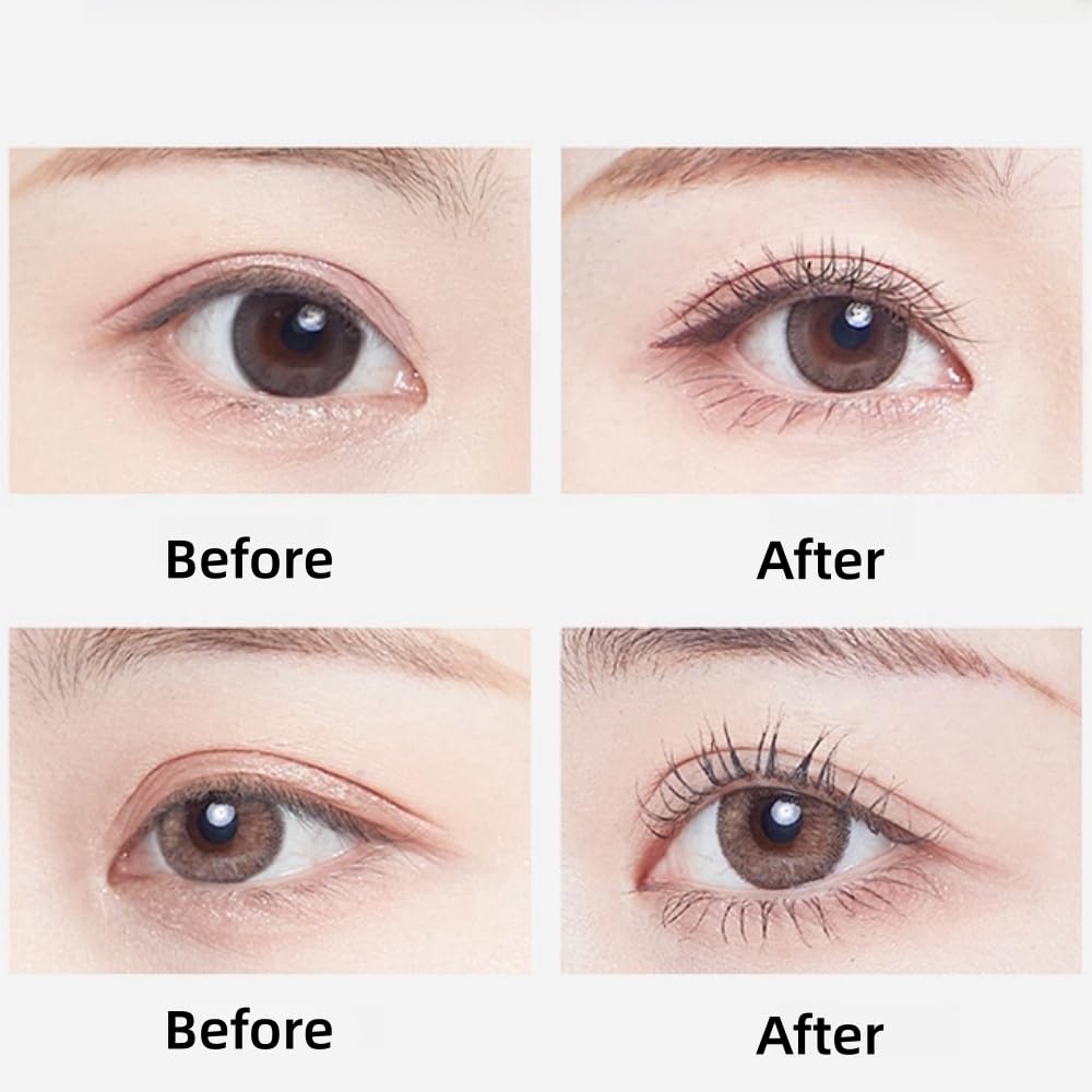 Skiennix Black Mascara - Comb Brush for Defined, Clump-Free Lashes | Waterproof, Volume & Lengthening