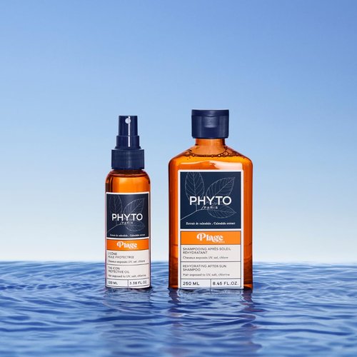 PHYTO PLAGE Rehydrating After-Sun Shampoo - Sulfate & Silicone-Free, Restores Softness & Shine | 8.45 fl oz