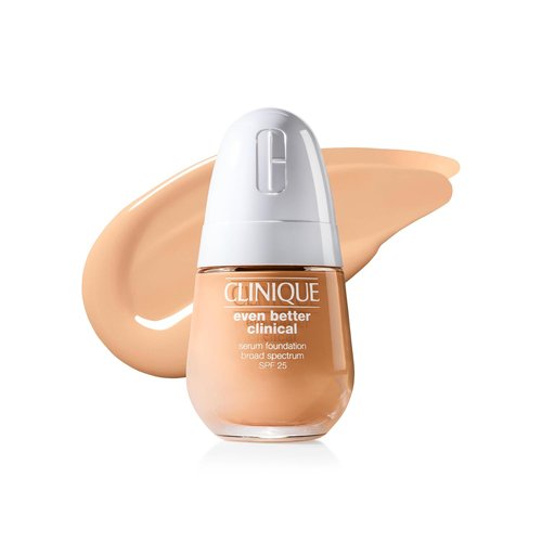 Clinique Even Better Clinical Serum Foundation - Full Coverage Hydration SPF 25 | Oily Skin, Vitamin C & Hyaluronic Acid