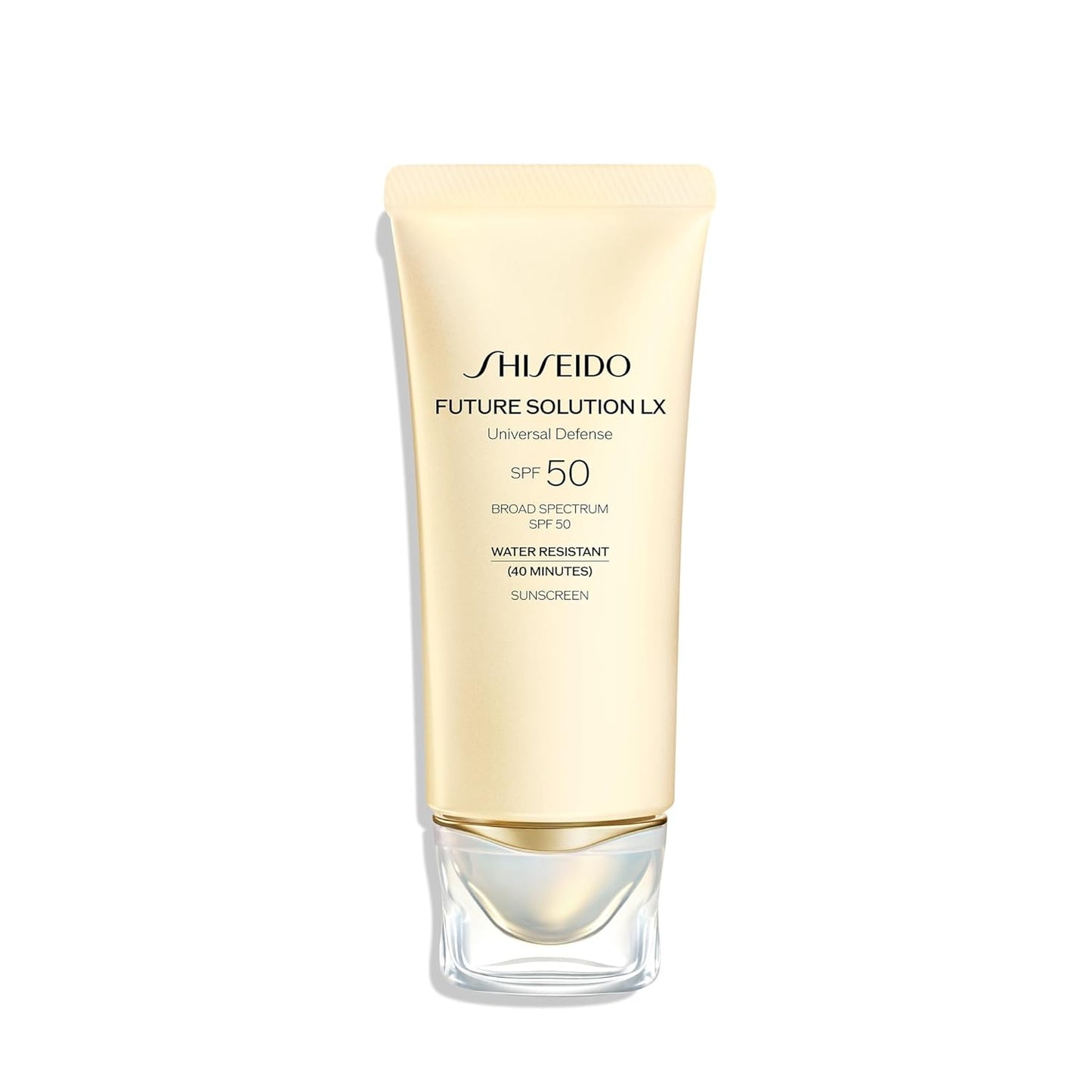 Shiseido Future Solution LX Universal Defense SPF 50 | Anti-Aging Hydrating Sunscreen Cream - 50 mL