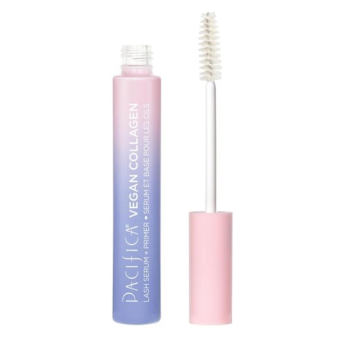 Pacifica Vegan Collagen Eyelash Serum & Clear Mascara Primer - Conditioning Formula with Vitamin B & E for Fuller Lashes