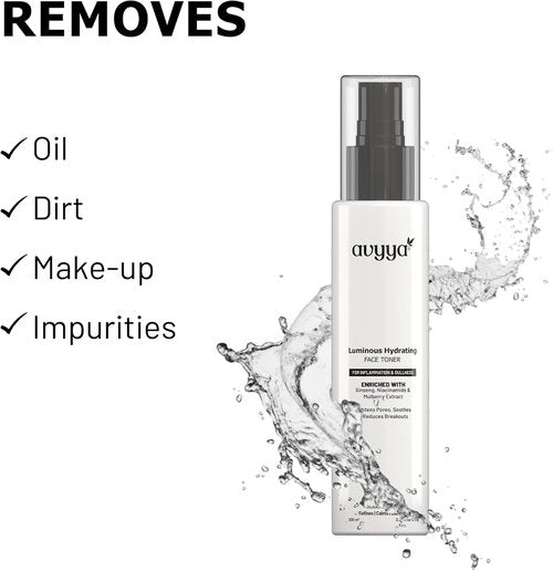 Regine Switzerland Luminous Hydrating Face Toner - Ginseng & Niacinamide for Brightening & Pore Tightening | 3.38 fl oz