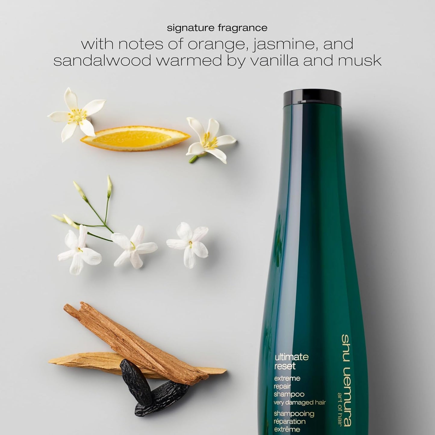 Shu Uemura Ultimate Reset Shampoo & Conditioner Set - Deeply Nourishing for Fine to Medium Hair with Japanese Rice Extract