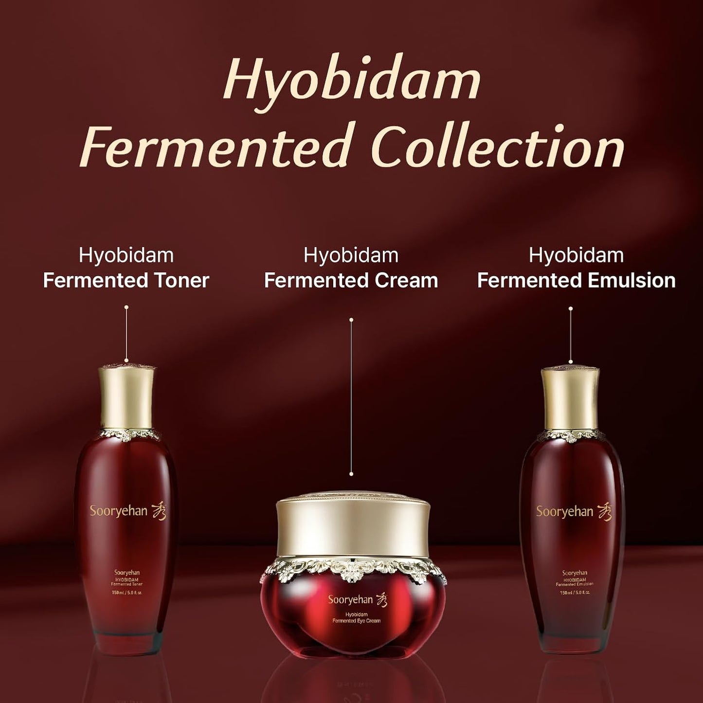 Sooryehan Hyobidam Fermented Eye Cream - Luxury Korean Skincare for Intensive Care (0.84 fl oz)
