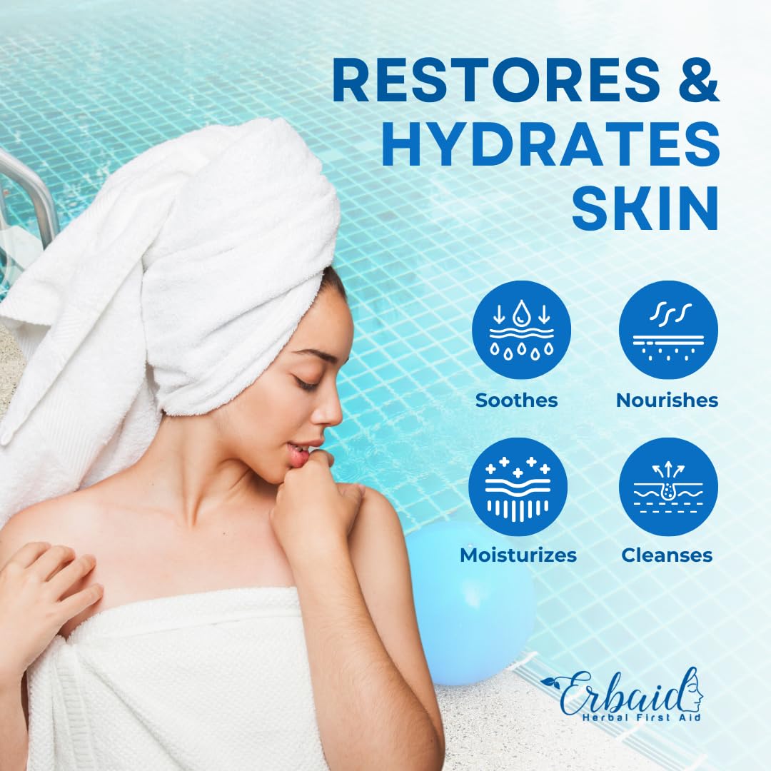 Skiennix Swimmers Shampoo - Chlorine Removal Body Wash & Soap Bar - Gentle Moisturizing Care for All Ages