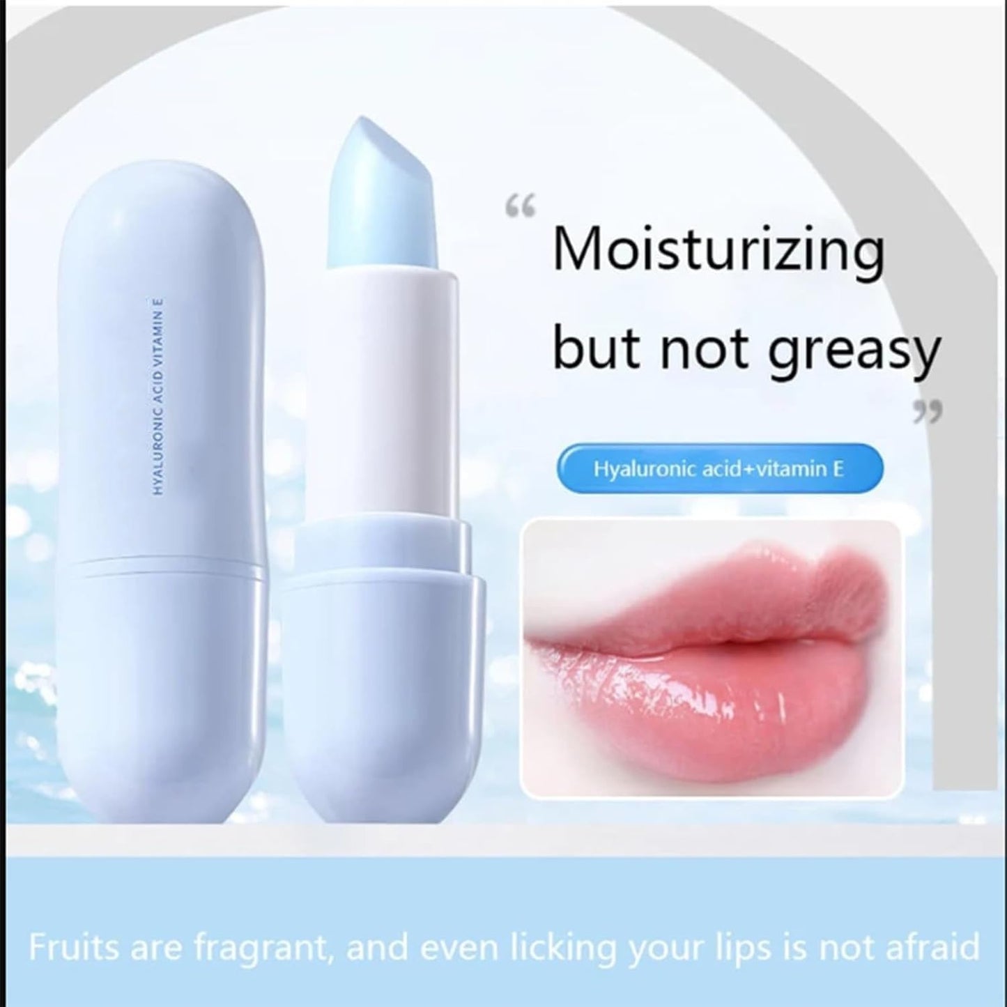 Skiennix Hyaluronic Acid Lip Balm - Hydrating & Soothing Formula | 2 Pack for Soft, Smooth Lips