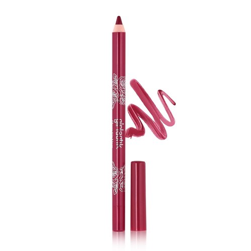 Girlactik Glossy Lip Liner - Moisturizing Lip Pencil for Glossy Shine | Smooth, Vegan & Cruelty-Free (Delilah)
