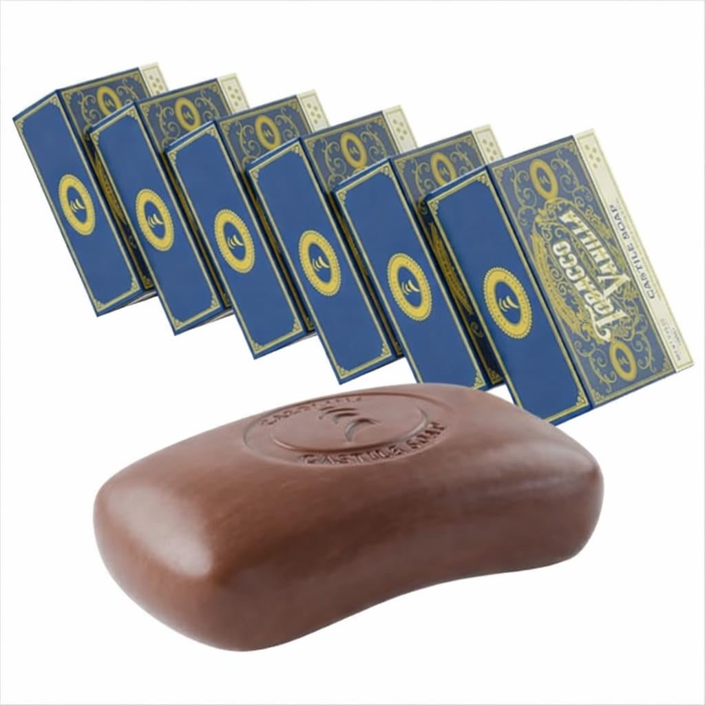 Carolina Castile Body Wash Bar Soap - Natural Vegan Formula for Sensitive Skin | Tobacco Vanilla, 5 oz