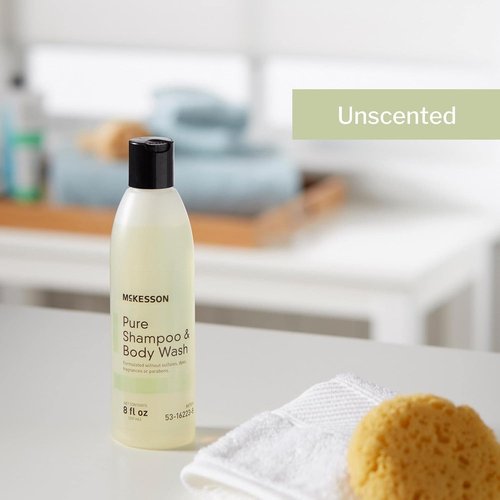 McKesson Pure Shampoo & Body Wash - Sulfate-Free, Unscented, Paraben-Free, 8 oz