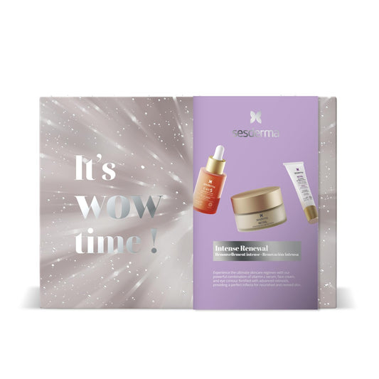 Sesderma Intense Renewal Gift Set - C-VIT 5 Vitamins Serum 1.0 fl Oz, RETISIL Pro-Aging Cream 1.7 fl Oz & Eye and Lip Contour 0.5 fl Oz | Brighten & Nourish All Skin Types