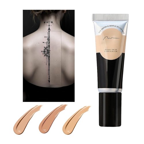 Regine Switzerland Tattoo Cover Up Makeup - Waterproof Concealer for Legs & Body | Long-Lasting Coverage (01)