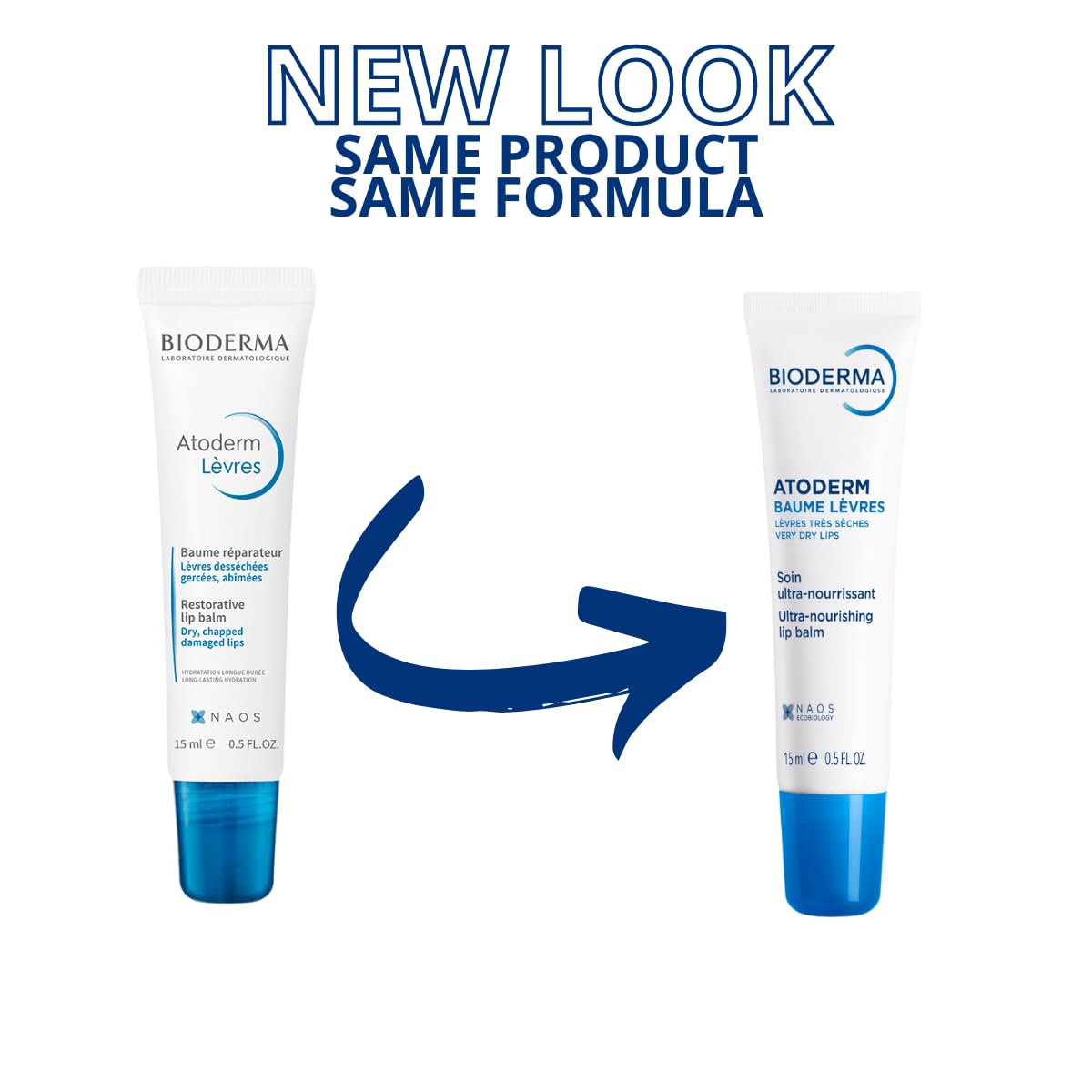 Bioderma Atoderm Lip Balm - Nourishing Moisturizer for Dry, Chapped Lips | 15ml