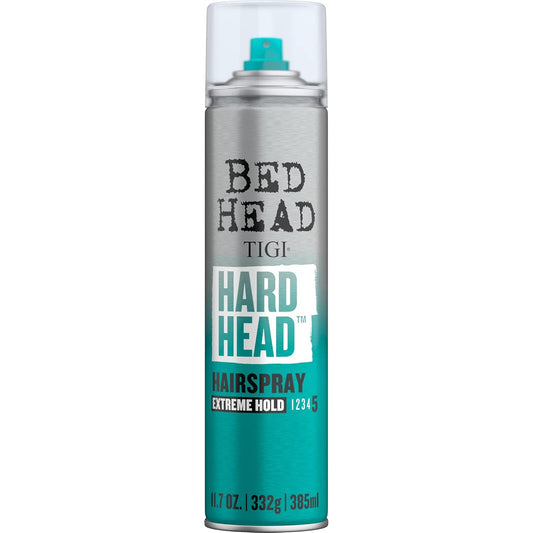 TIGI Bed Head Hard Head Hair Spray - Extra Strong Hold for All-Day Style | 11.7 oz