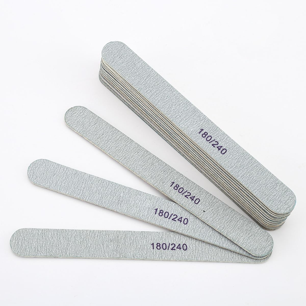 Skiennix Nail File Set - 20 Professional Double-Sided 180/240 Grit Manicure Tools