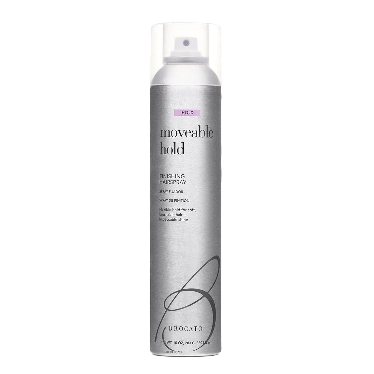 Brocato Moveable Hold Hairspray - 10oz | Exceptional Control & Brilliant Finish for All Hair Types