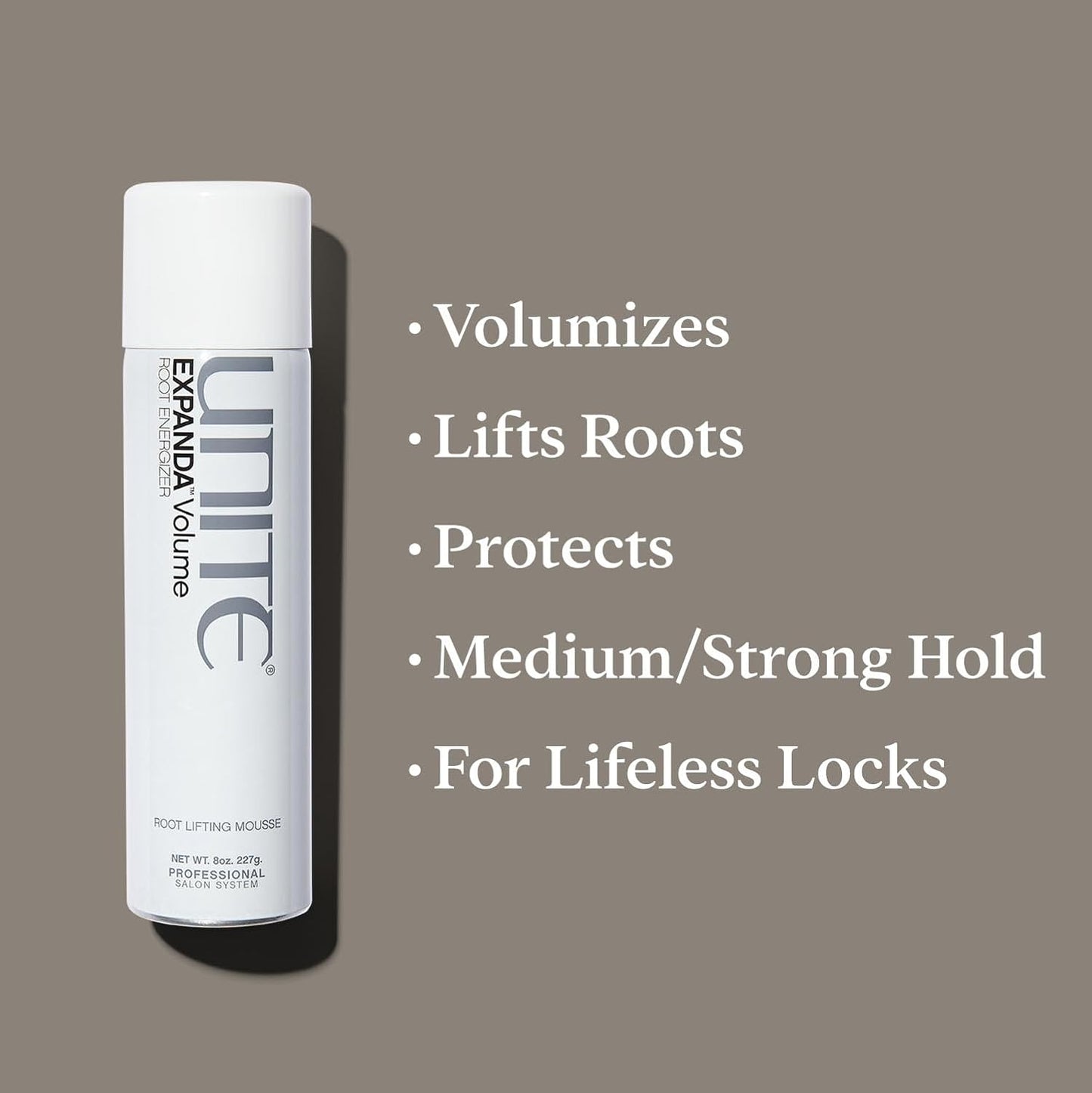 UNITE Hair - EXPANDA Volume Root Lifting Foam for Instant Volume & Thermal Protection - 8 Oz