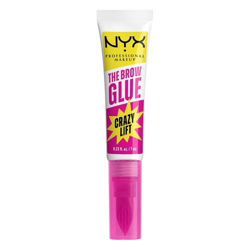 NYX Professional Makeup Brow Glue - 16HR Strong Hold Brow Lamination Gel with Built-In Comb | Clear
