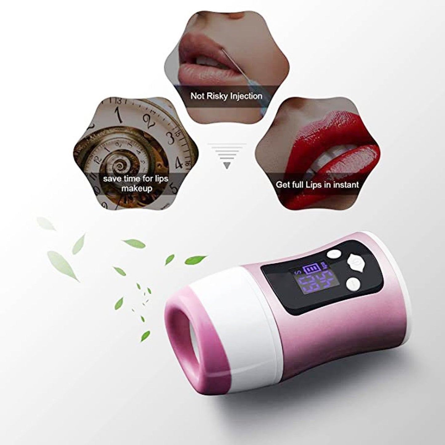 ZJchao Lip Plumper Device, Lip Plumper Tool Lip Plumping Enhancer Electronic Lip Plump Device Lightening Lines Time Control Portable Enhancer Sexy Thicker Lips Plumping Device for Makeup
