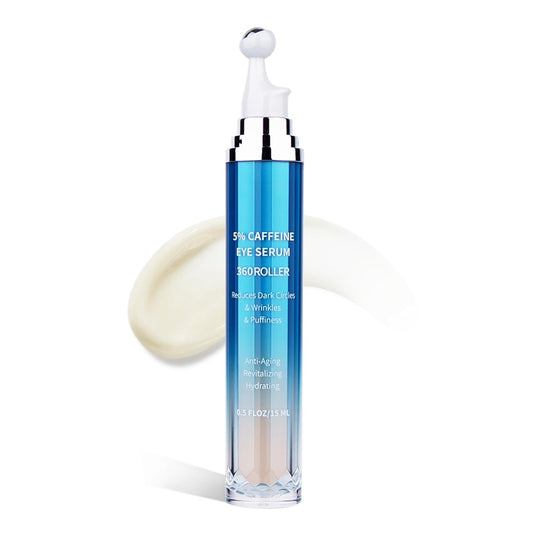 VRAIKO Eye Serum - Dark Circle & Puffiness Treatment with 5% Caffeine & 8% Retinol | 0.5 fl oz