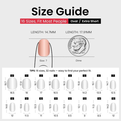 Curvlife Soft Gel Extra Short Press on Nails, 30Pcs Honey Peach Pink Oval Acrylic Fake Nails with Design Full Cover for Women Reusable Nail Kit with Nail Glue Adhesive Tabs