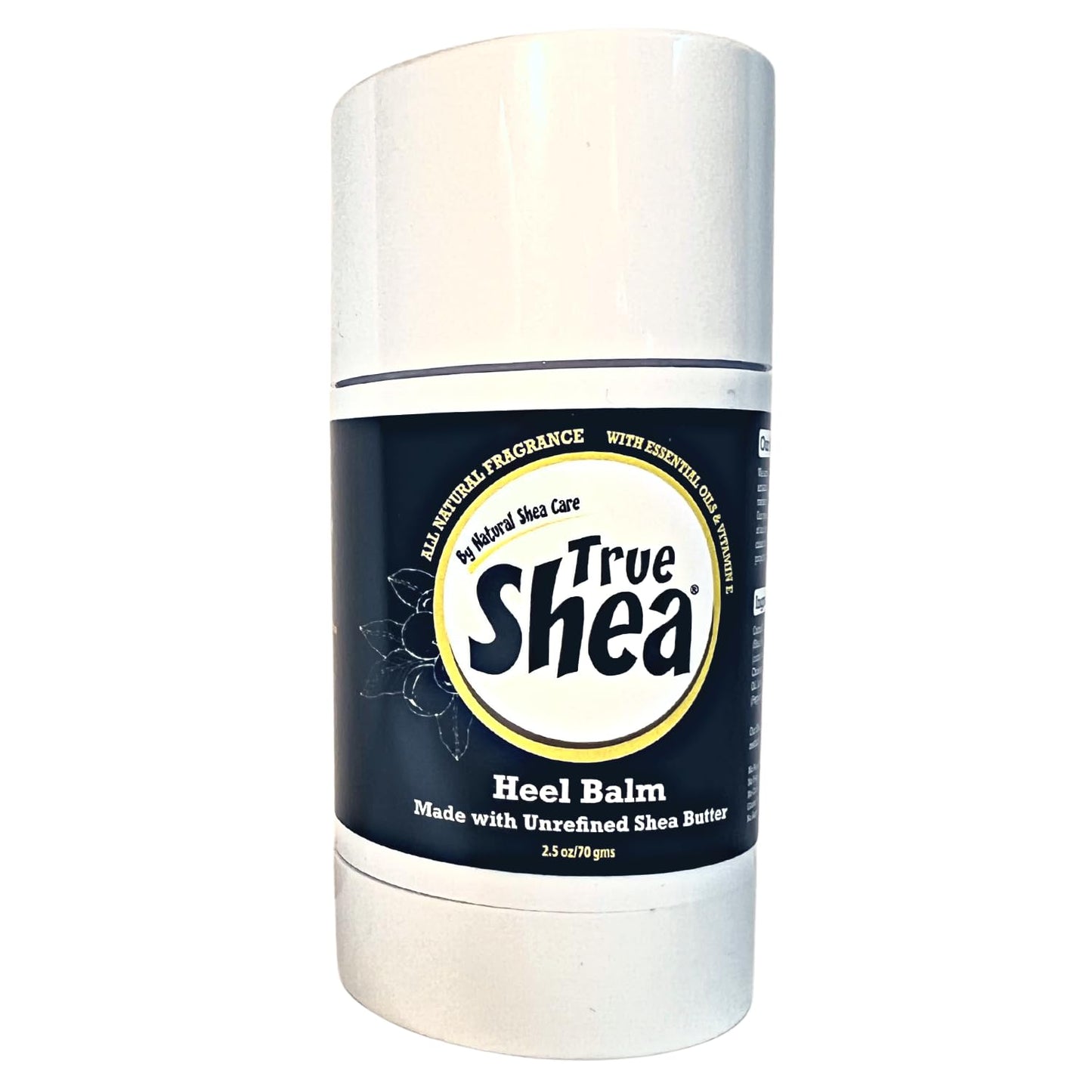 True Shea All-Natural Heel Balm - Moisturizing Foot Balm for Cracked Heels & Dry Feet | 2.5 oz