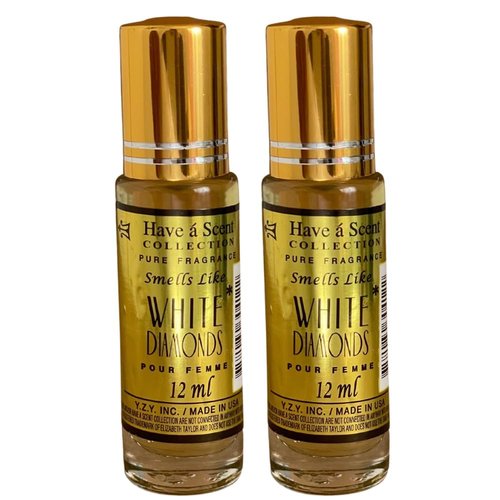 Fragrance Perfume smell like White Diamond W Roll On Oil 12ml (Pack of 2)