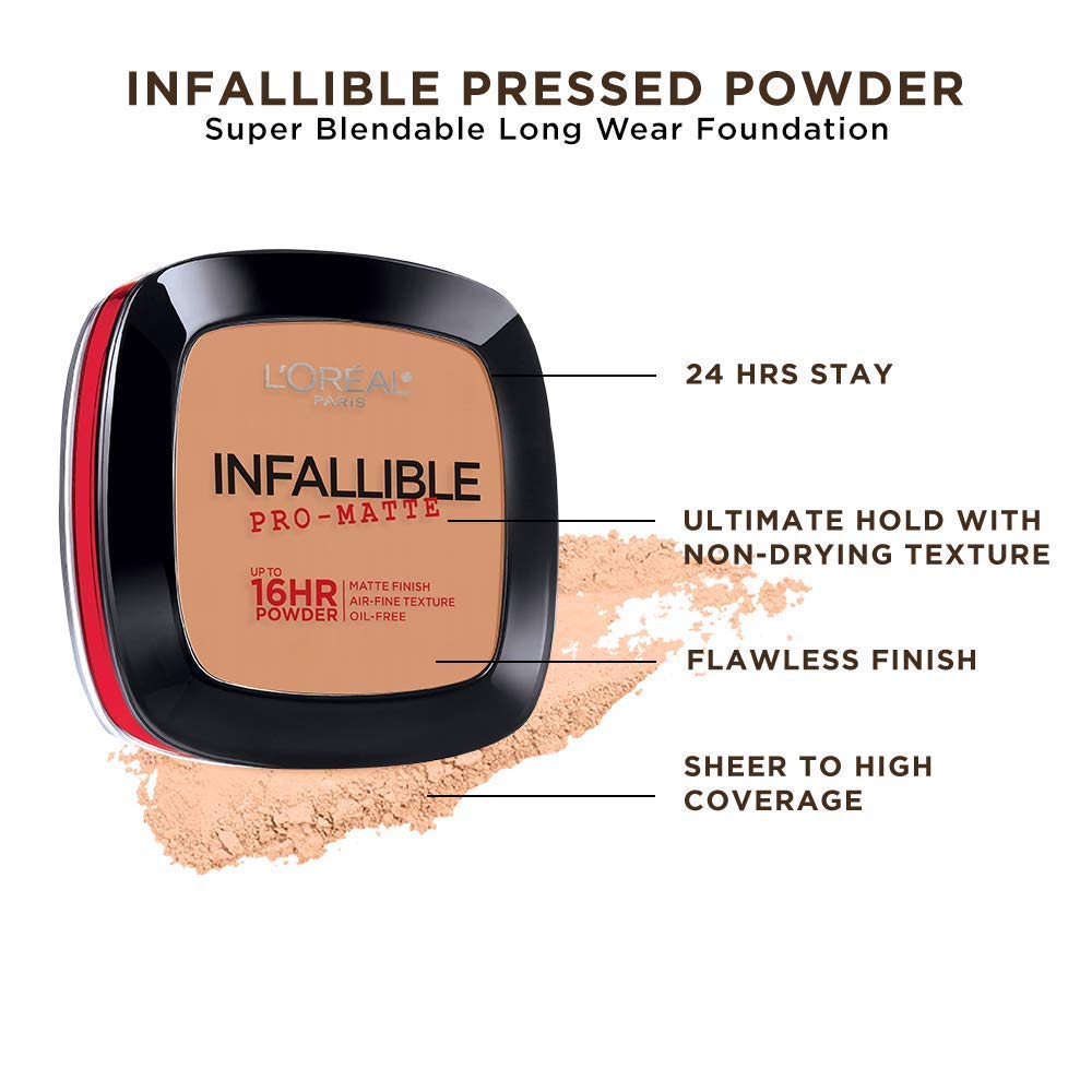 L'Oreal Paris Infallible Pro-Matte Powder, 400 True Beige, 0.31 Ounce