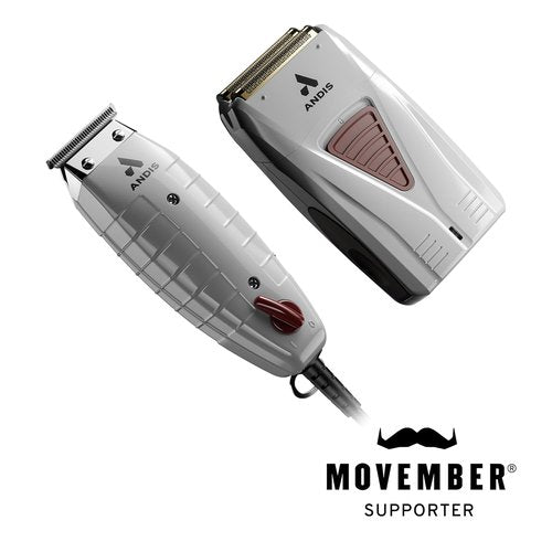Andis 17270 Finishing Combo | T-Outliner Trimmer & Pro Foil Shaver - Professional Hair & Beard Kit