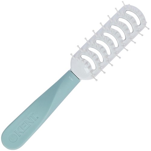 Kent KCR1 Vented Hair Brush - Create Volume & Root Lift for All Hair Types | Small Green Ergonomic Design