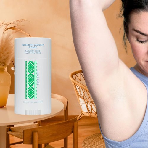 Regine Switzerland Aluminum-Free Natural Deodorant Stick - Long-Lasting Odor Protection | 2.65 oz Midnight Jasmine & Sage