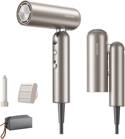 Dreame Pocket Hair Dryer - Ultra Lightweight & Fast Drying with 2 Attachments | Portable & Low Noise
