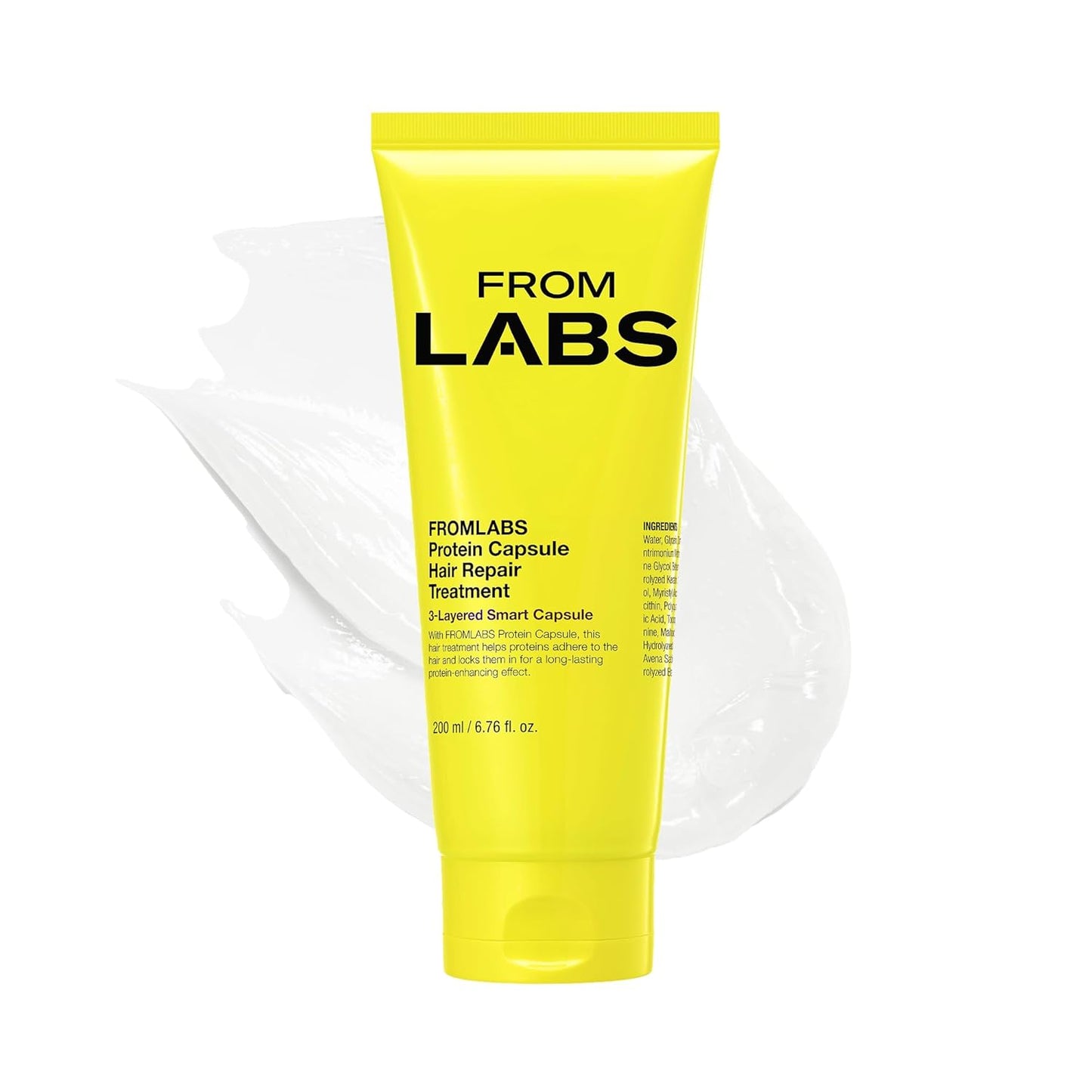 FROMLABS Protein Capsule Hair Repair Treatment - 3-Minute Keratin Mask for Damaged Hair | 6.76 fl oz