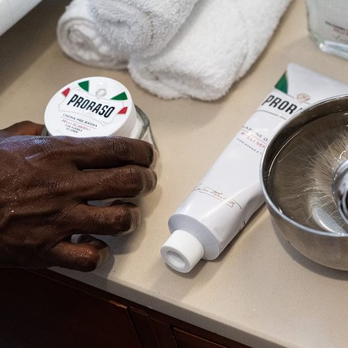 Proraso Pre Shave Conditioning Cream - Nourishing Oatmeal & Green Tea Formula for Sensitive Skin - 3.6oz