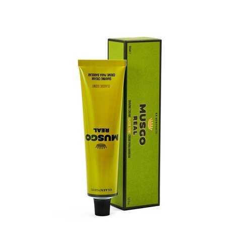 Claus Porto - Musgo Real Shaving Cream | Freshen, Soothe, Replenish | Enriched With Lanolin, Coconut + Jojoba Oil