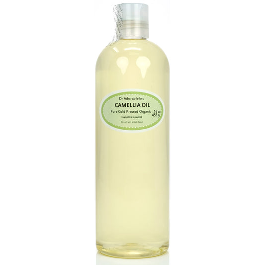 Dr Adorable - 16 oz - Camellia Seed Oil - 100% Pure Natural Organic Cold Pressed