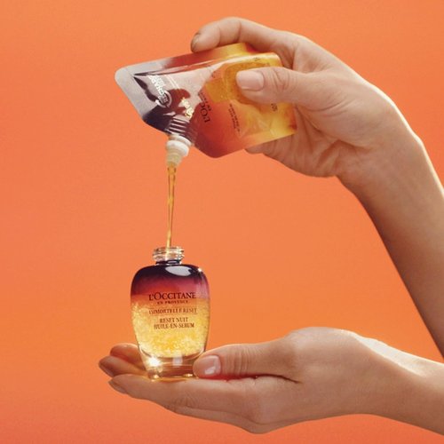 L'Occitane Immortelle Overnight Reset Oil-In-Serum: More Radiant Skin In 1 Night, Smooth Fine Lines, Revitalize Dull Skin, Award-Winner