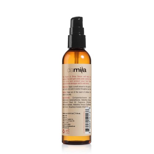 Damila Repair & Shine Serum - Split End Repair & Frizz Control for Stunning Hair Shine | 4.1 Fl Oz