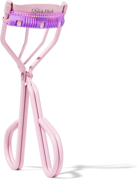 The Quick Flick Eyelash Curler - Stainless Steel Design for All Eye Shapes | Pink Travel-Friendly Curler