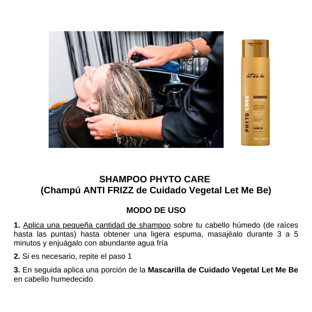 Let Me Be Anti-Frizz Shampoo - Phyto Care Formula | 250ml for Smooth, Manageable Hair