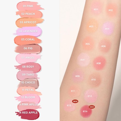 BBIA Downy Cheek Cream Blush - Creamy, Blendable & Buildable Formula | 8 Colors, 0.12oz (01 Downy Pink)
