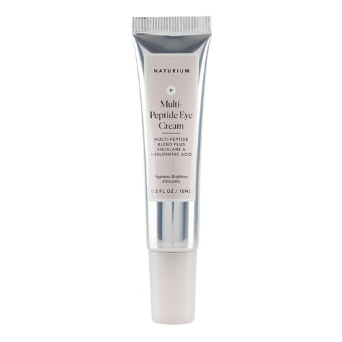 Naturium Multi-Peptide Eye Cream - Smoothing Anti-Aging Formula with Squalene & Hyaluronic Acid | 0.5 oz