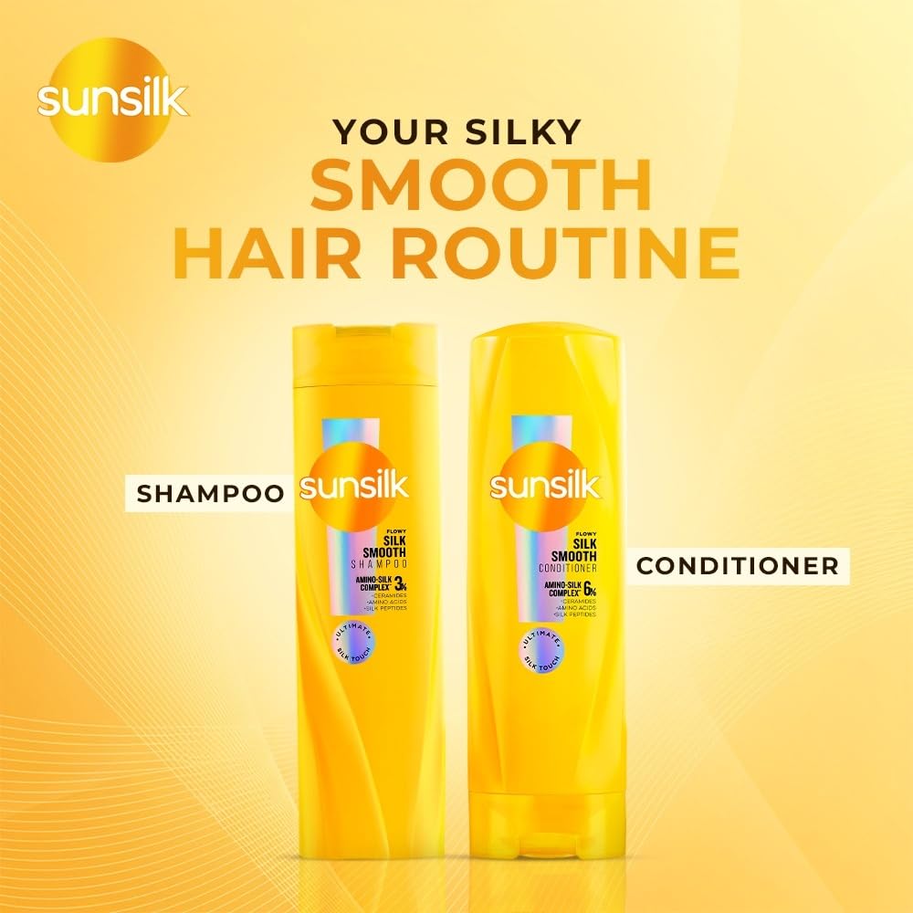 Sunsilk Nourishing Soft & Smooth Shampoo - 180ml | Achieve Silky Hair with Hydration