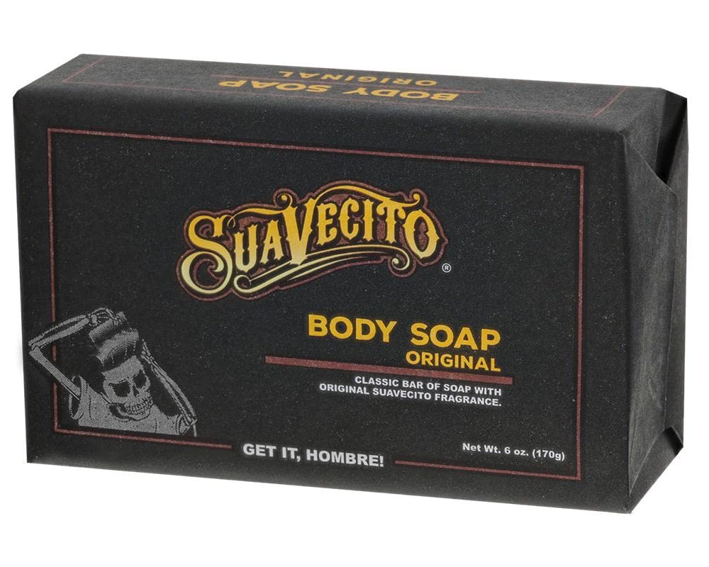 Suavecito Body & Hand Soap Bars - Moisturizing Formula with Masculine Original Fragrance | 6 oz, 6 Pack