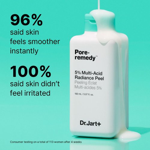 Dr.Jart+ Pore Remedy 5% Multi-Acid Radiance Peel - Korean Face Exfoliator, 5.07 Fl Oz