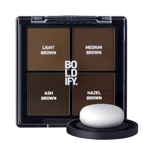 BOLDIFY Hairline Powder Color Sample Kit - Root Touch Up Hair Color for Gray Coverage - Bald Spot Concealing Hair Powder for Women & Men - 24-Hour Stain-Proof - Light + Medium Browns